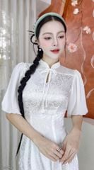 Áo Dài Nàng Tiên Hoa (PK) AD2756 (áo lẻ)