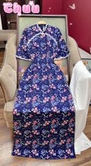 Áo Dài Ren Hoa Mai Nở AD1668 (áo lẻ)