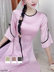 Áo Dài Chim Sáo Màu AD2755 (áo lẻ)