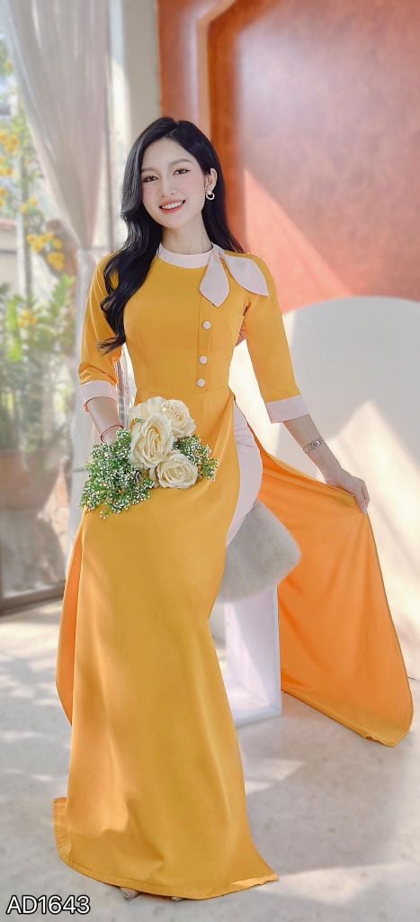 Áo Dài Tai Gấu Túi AD1643 (áo lẻ)