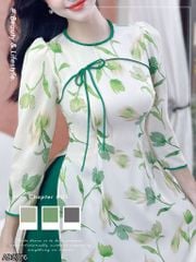 Áo Dài Cổ Tít Bòn Bon AD2776 (áo lẻ)