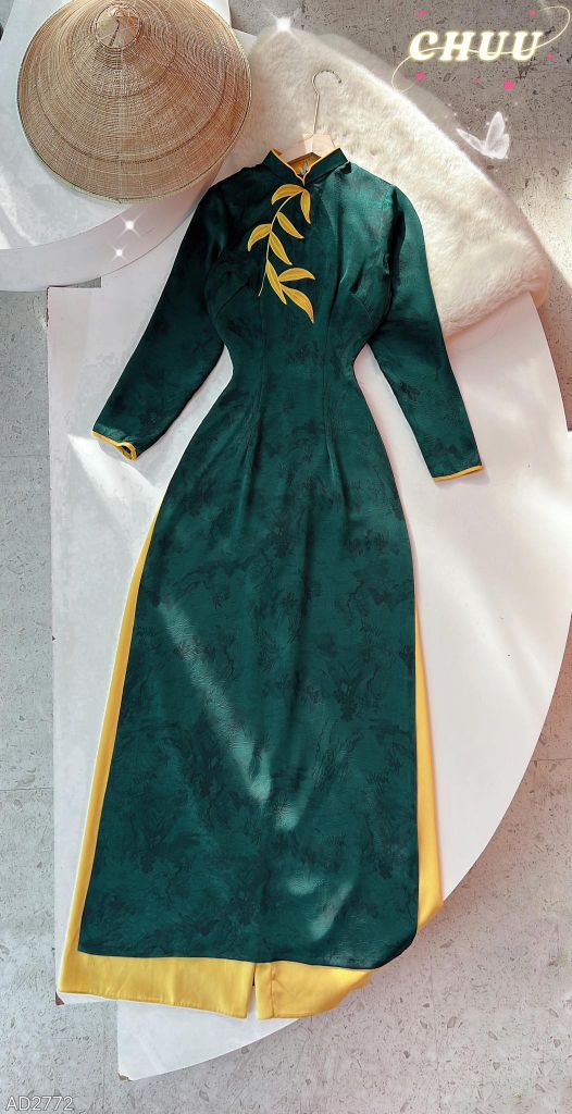 Áo Dài Lá Đồng AD2772 (áo lẻ)