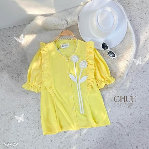 Áo Hoa Cánh Tơ Nổi A2878