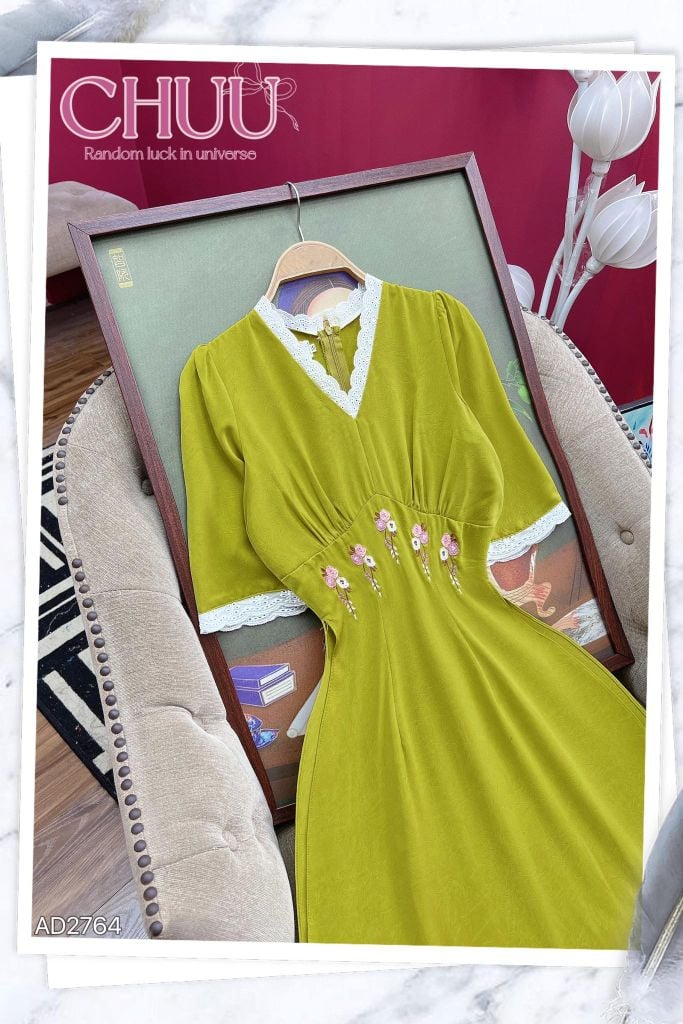 Áo Dài Lệ Hoa AD2764 (áo lẻ)