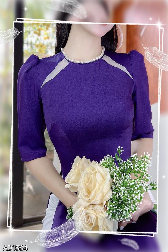 Áo Dài Huyền Trân Công Chúa AD1584 (áo lẻ)