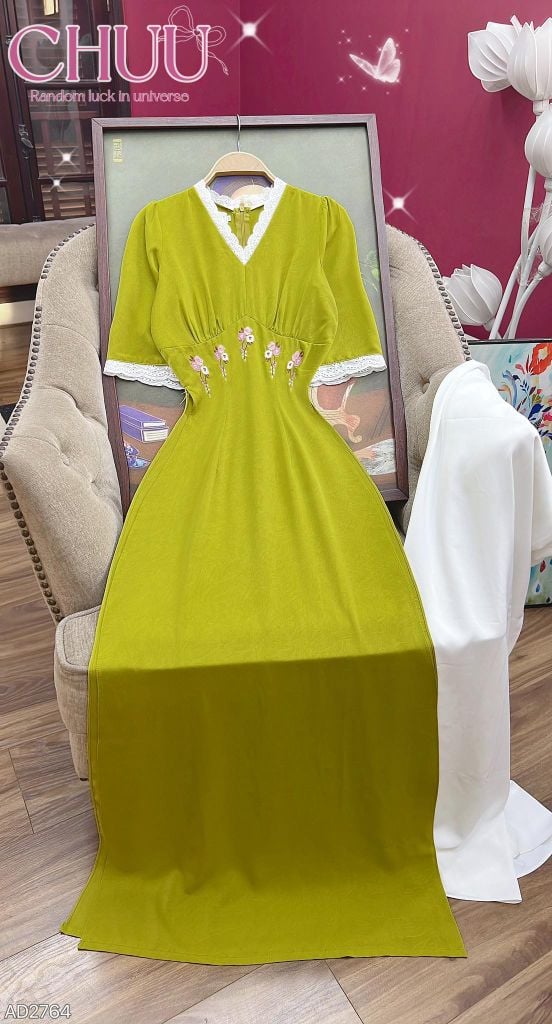 Áo Dài Lệ Hoa AD2764 (áo lẻ)