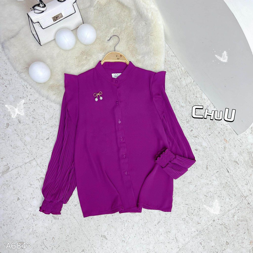 Áo Sơ Mi Tay Li Đều A6843