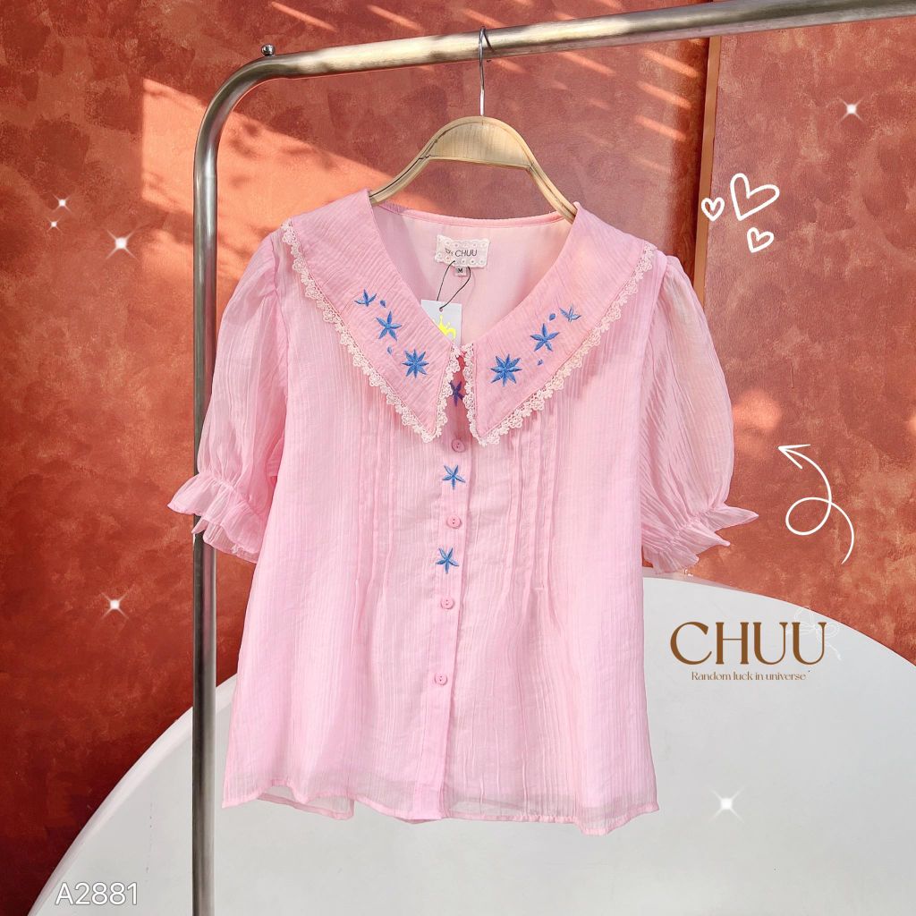 Áo Sao Biển Cổ Sam A2881