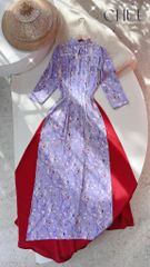 Áo Dài Ánh Hào Đêm AD2770 (áo lẻ)