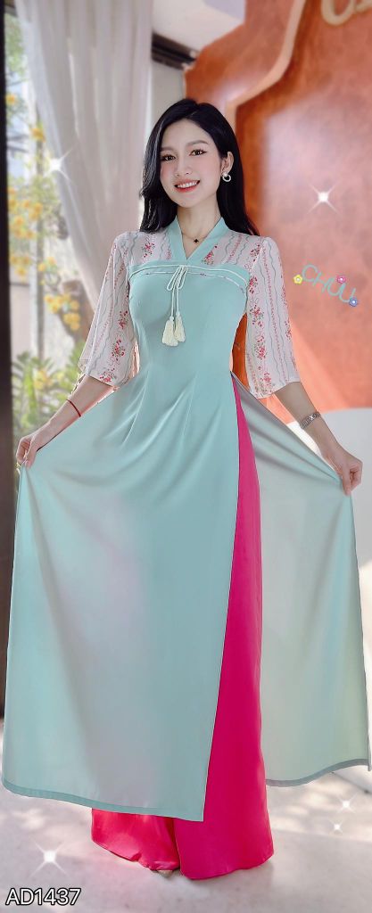 Áo Dài Tiểu Cung Nữ AD9001.1437 (áo lẻ)