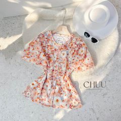 Áo Sơ Mi Hoa Ép Nơ Sóng A2879