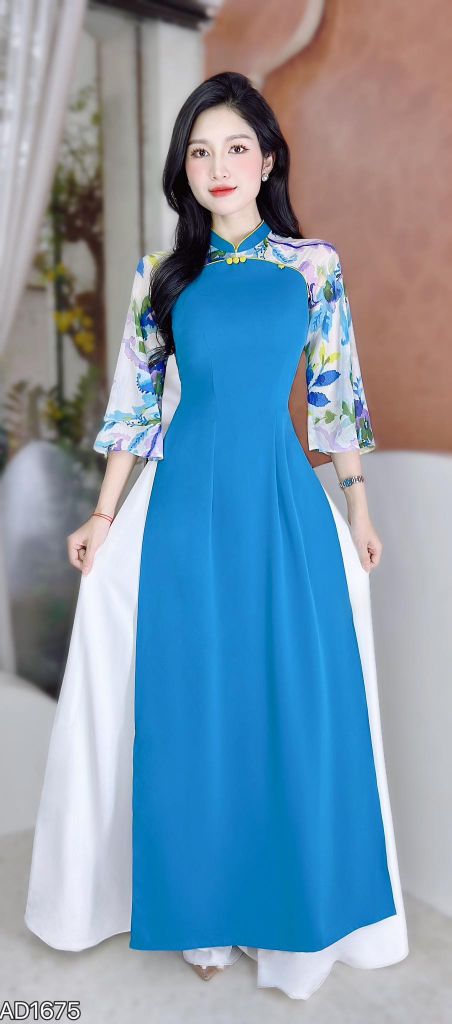 Áo Dài Honey Nút Bọc AD1675 (áo lẻ)