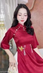 Áo Dài Chim Uyên Ương AD2773 (áo lẻ)