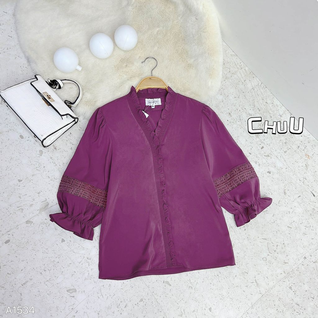 Áo Tay Hoa Cúc Xòe A1534