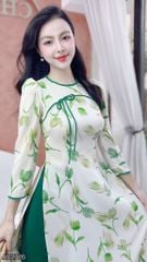 Áo Dài Cổ Tít Bòn Bon AD2776 (áo lẻ)