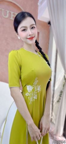 Áo Dài 3T Đóa Hoa Tươi AD2794 (áo lẻ)