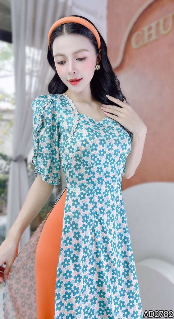 Áo Dài Bebe Tí Hon AD2782 (áo lẻ)