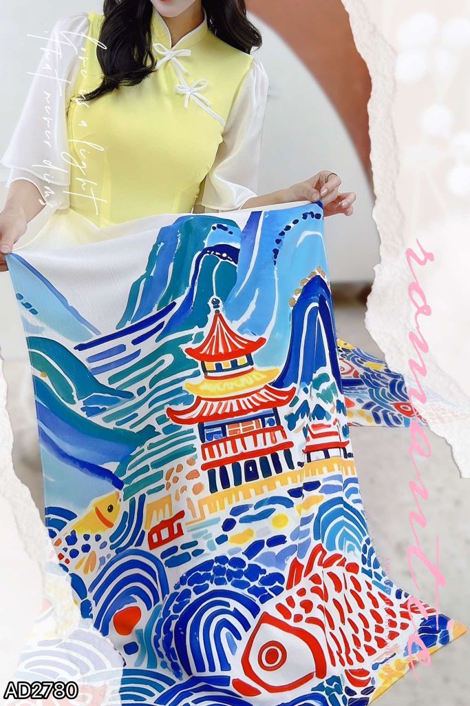 Áo Dài Cá Chép AD9002.2780 (áo lẻ)