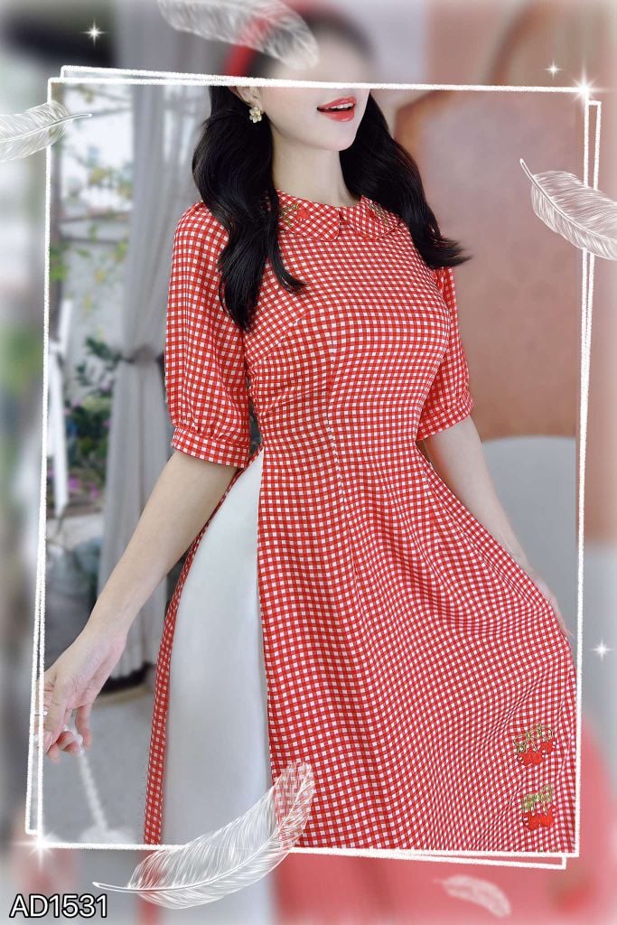 Áo Dài Cây Tình Yêu AD9002.1531 (áo lẻ)