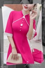 Áo Dài Hoa Giọt Sương AD9001.2822 (áo lẻ)