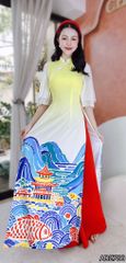 Áo Dài Cá Chép AD9002.2780 (áo lẻ)