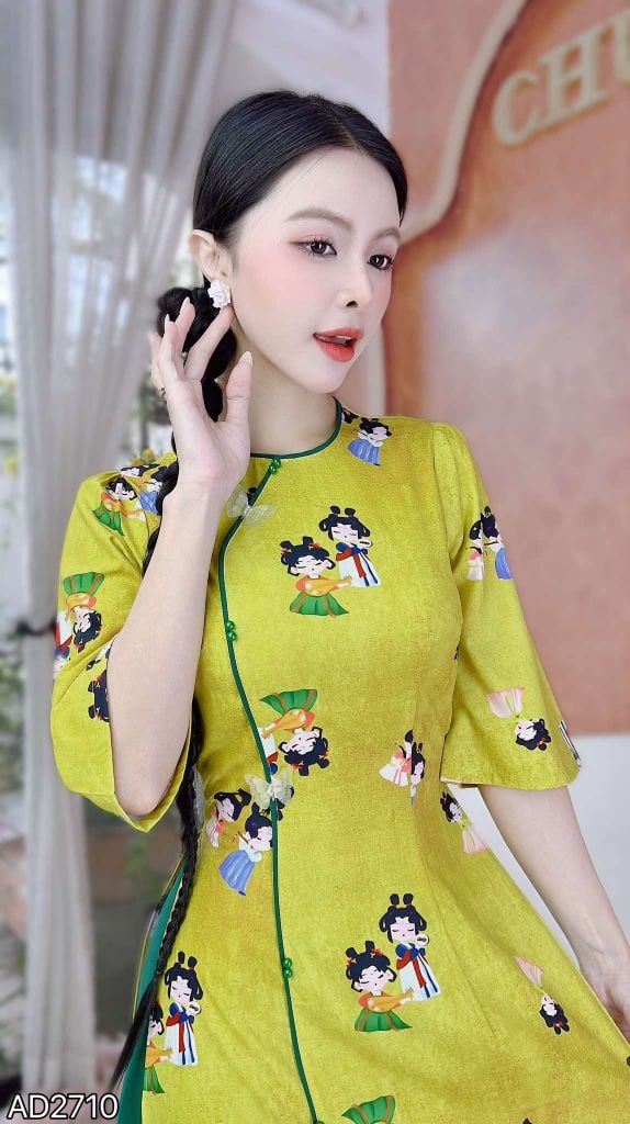 Áo Dài Sương Núi Rừng AD2710 (áo lẻ)