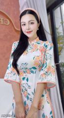 Áo Dài Cổ Sóng Thanh Hà AD9002.1594 (áo lẻ)