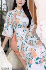 Áo Dài Cổ Sóng Thanh Hà AD9002.1594 (áo lẻ)