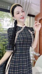 Áo Dài Cha Cha Cha+PK AD9002.2817 (áo lẻ)