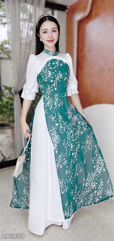 Áo Dài Mâm Xôi 4T AD2800 (áo lẻ)