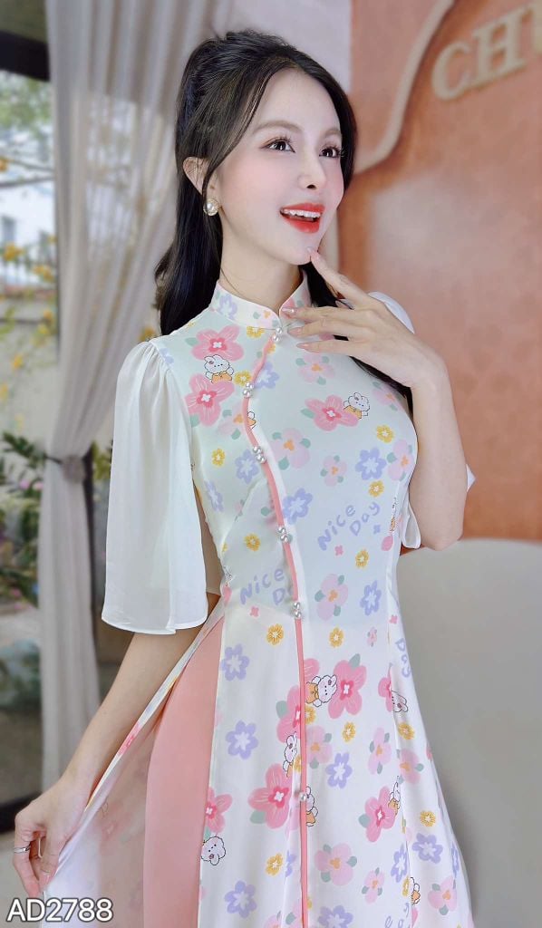 Áo Dài Thú Lon Ton AD2788 (áo lẻ)