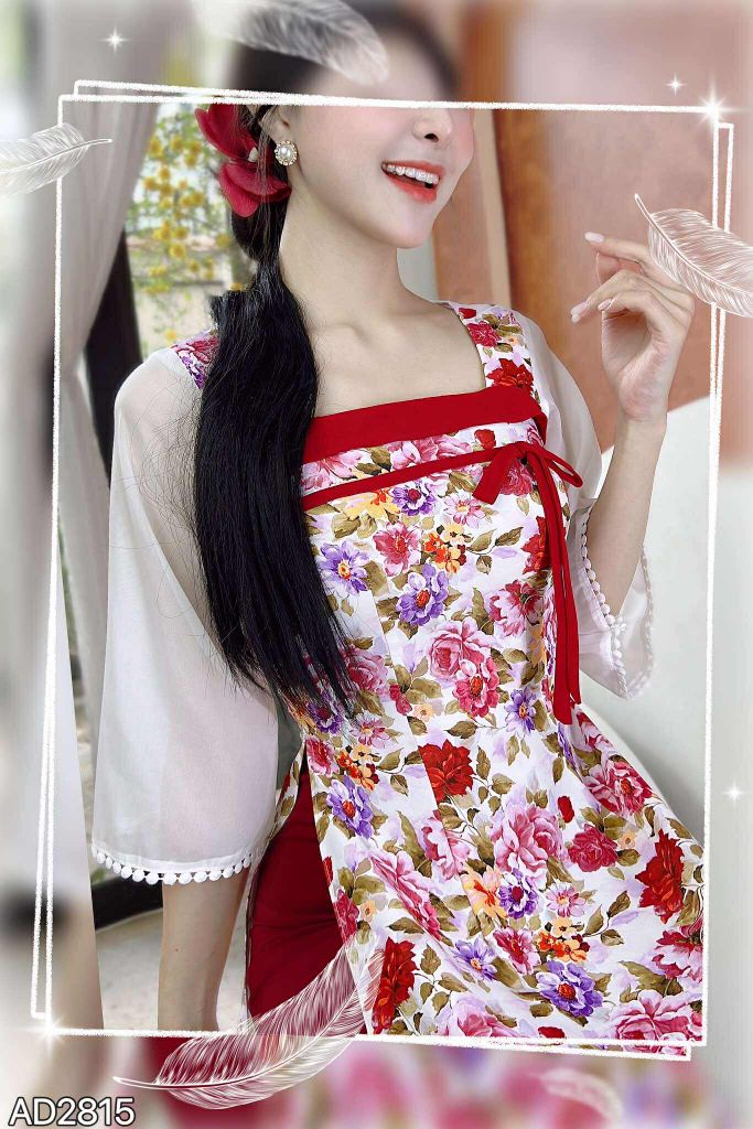 Áo Dài Tiểu Hoa Đán AD2815 (áo lẻ)