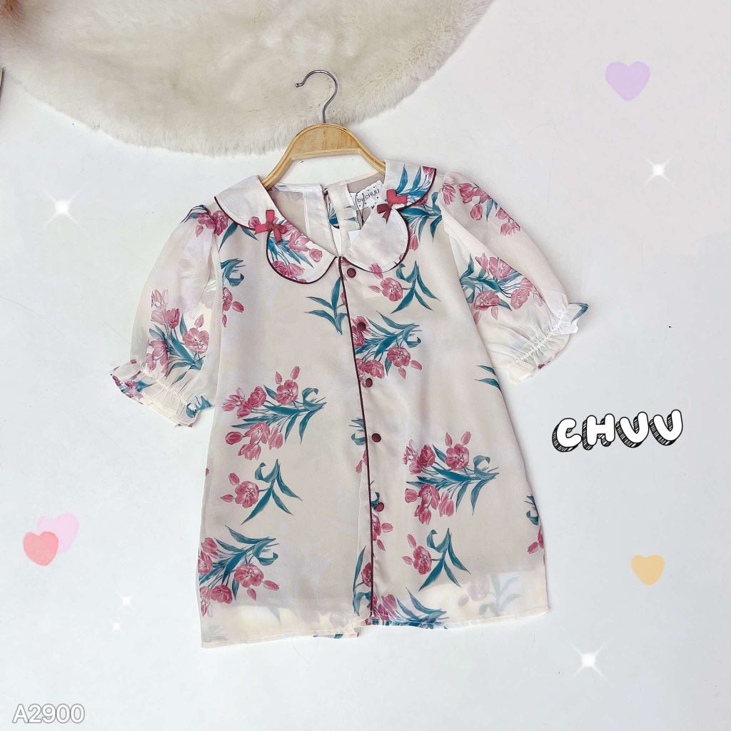 Áo Sơ Mi Cổ Vòm A2900