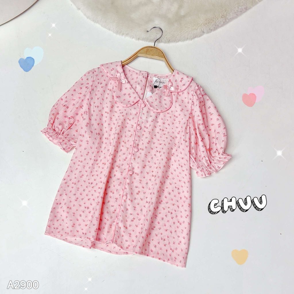 Áo Sơ Mi Cổ Vòm A2900