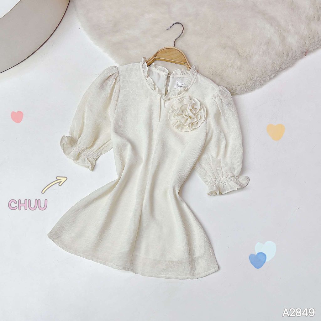 Áo Hoa Giấy Mặt Trăng AT9002.2849