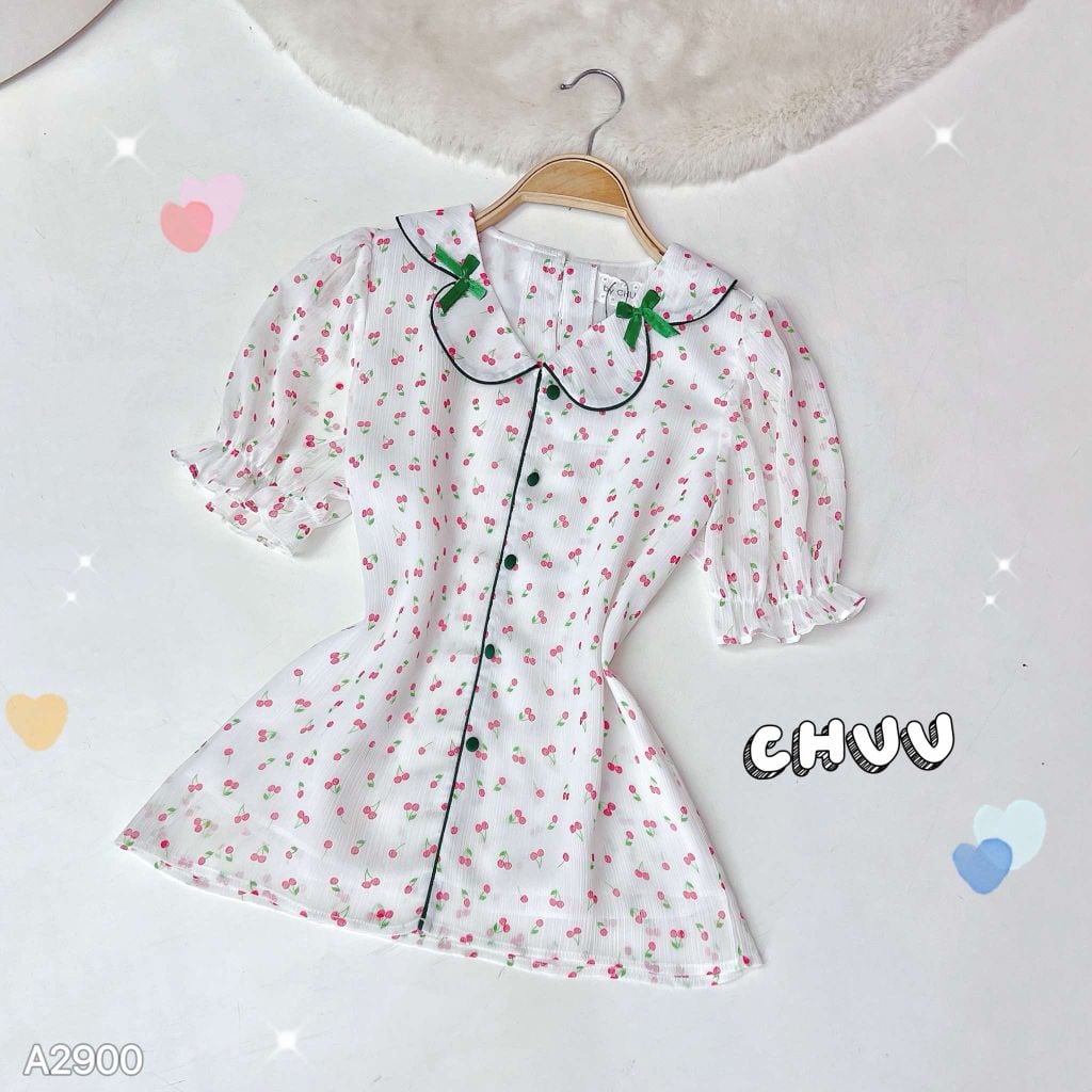 Áo Sơ Mi Cổ Vòm A2900