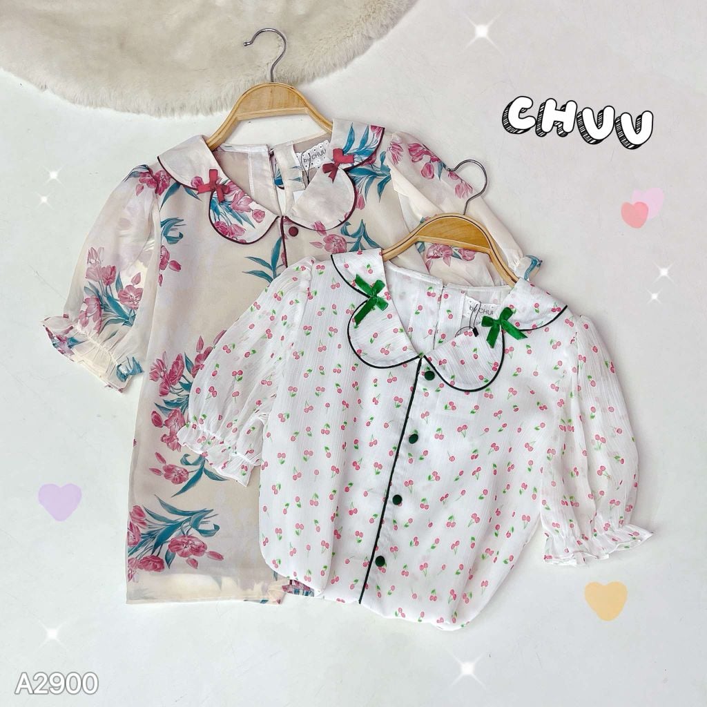 Áo Sơ Mi Cổ Vòm A2900