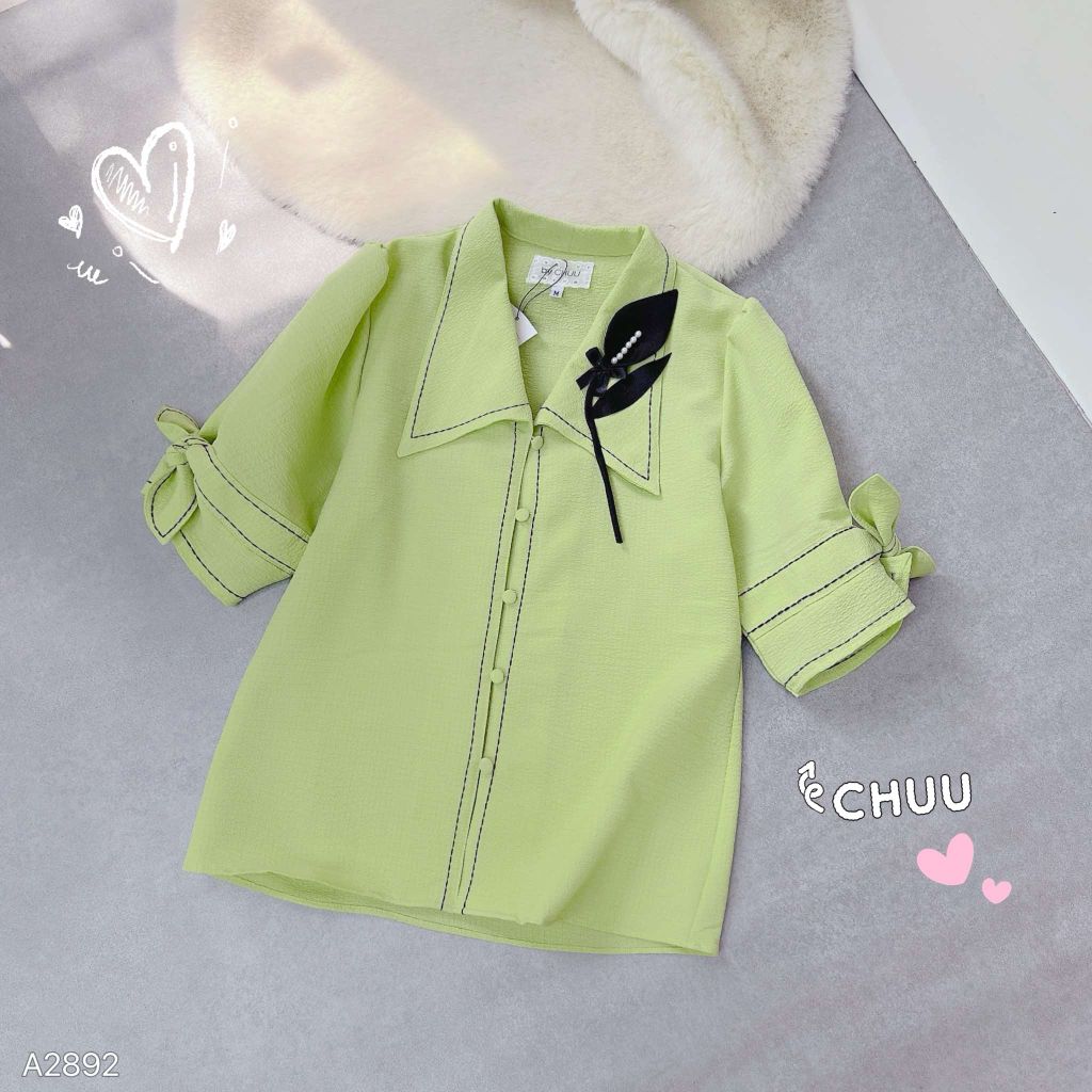 Áo Sơ Mi Tulip Đen A2892