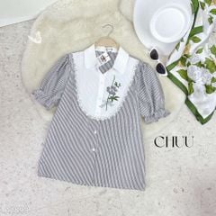 Áo Sơ Mi Sọc Cành Trúc A2899