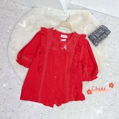 Áo Sơ Mi Ren Hoa Maxy A2822