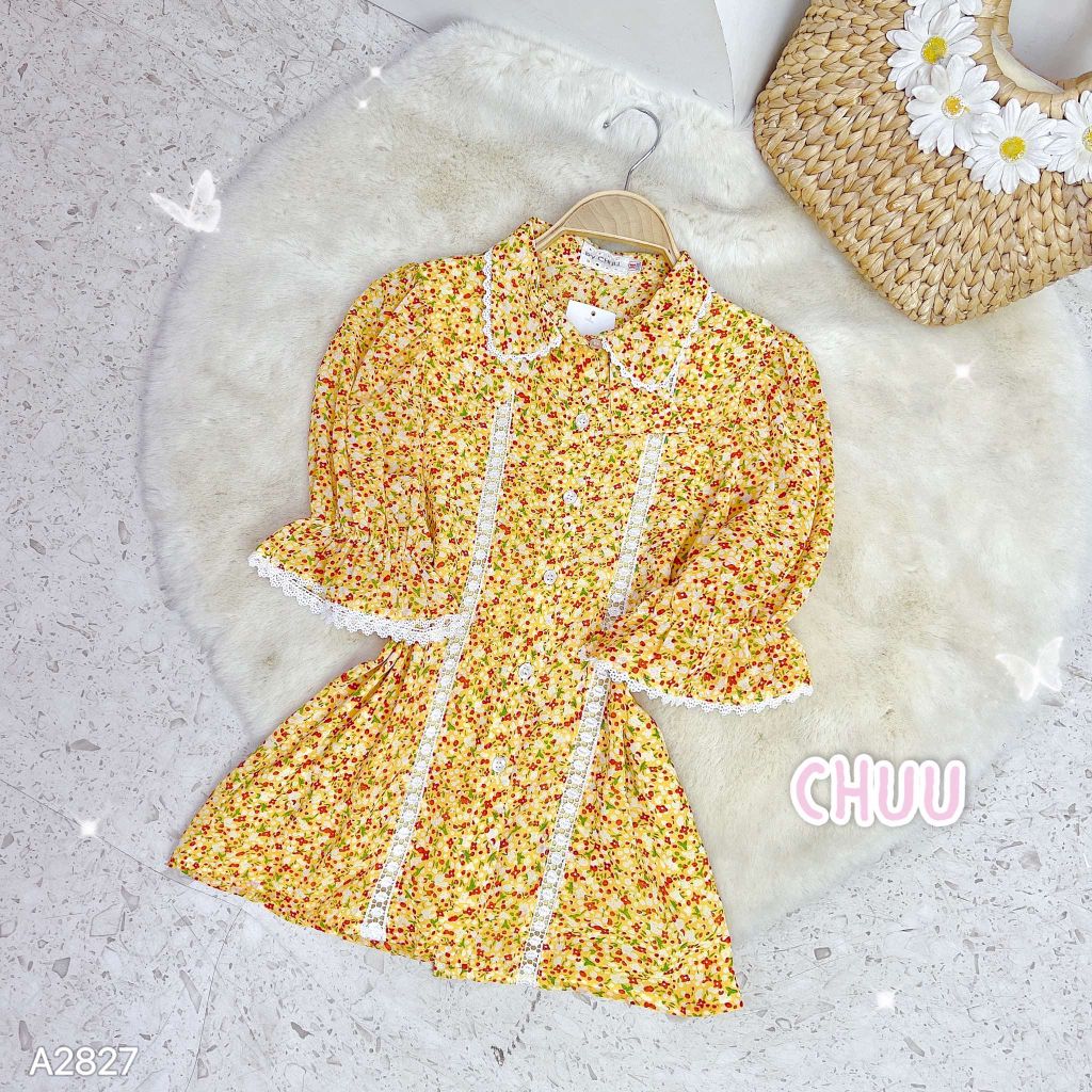 Áo Ren Đôi Cổ Tie A2827