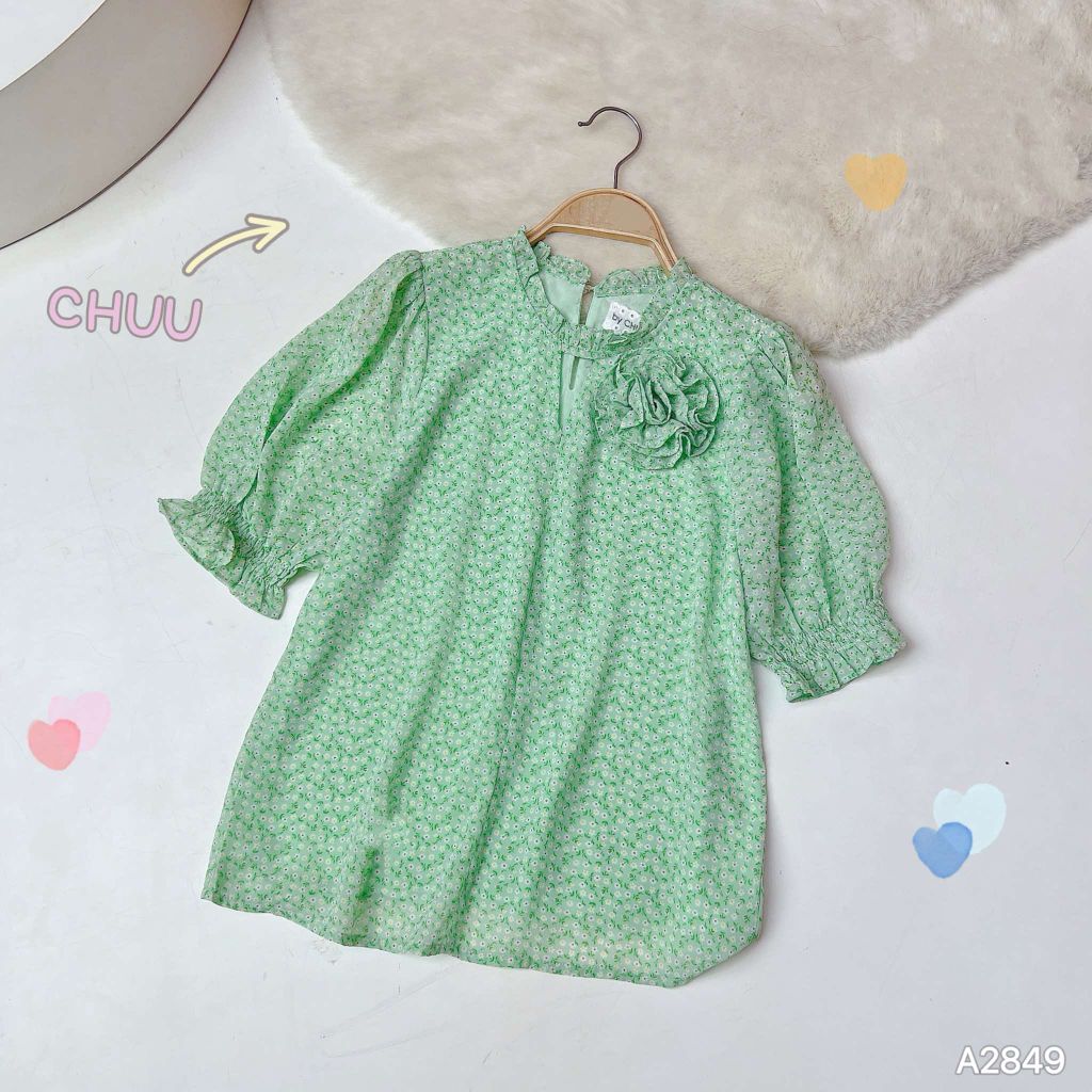 Áo Hoa Giấy Mặt Trăng AT9002.2849