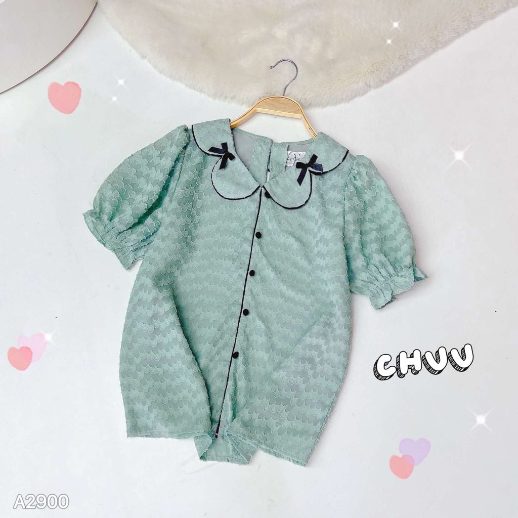 Áo Sơ Mi Cổ Vòm A2900