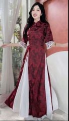 Áo Dài 3T Quyên Cát+PK AD2825 (áo lẻ)