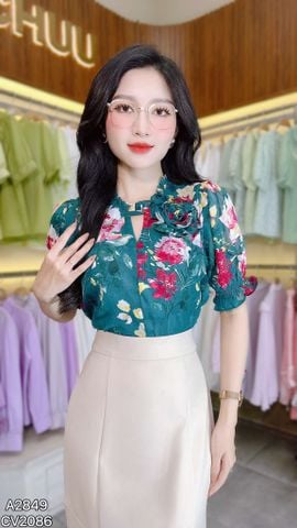 Áo Hoa Giấy Mặt Trăng A2849