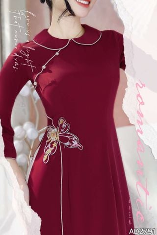 Áo Dài Eo Bướm Vũ AD2791 (áo lẻ)