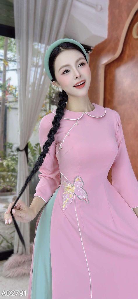 Áo Dài Eo Bướm Vũ AD9001.2791 (áo lẻ)