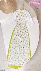 Áo Dài Bướm Vân Đá AD2796 (áo lẻ)