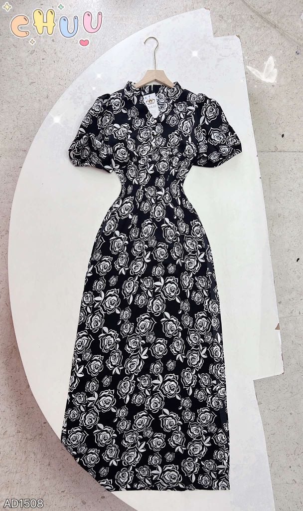 Áo Dài Cổ Kim Cương Bi AD9002.1508 (áo lẻ)