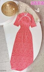 Áo Dài Ren Hoa Mai Nở AD1668 (áo lẻ)